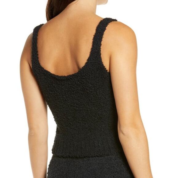 SKIMS Cozy Knit Tank | Black | Size S/M - Picture 4 of 5